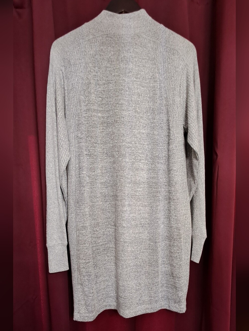 Rag & Bone NWT Sz. Lg Grey The Knit Racer Mock Turtle Neck Dress - Picture 3 of 16